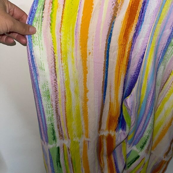 Jams World Easy Jumpsuit Size Extra Small Multicolor Skyline Pattern Pure Rayon - Picture 11 of 11